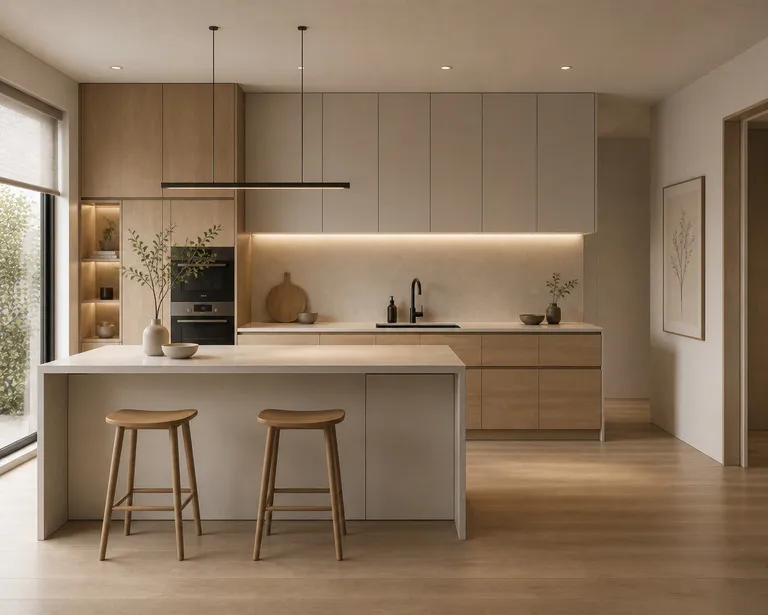 thiết kế bếp minimalism cho căn hộ nhỏ