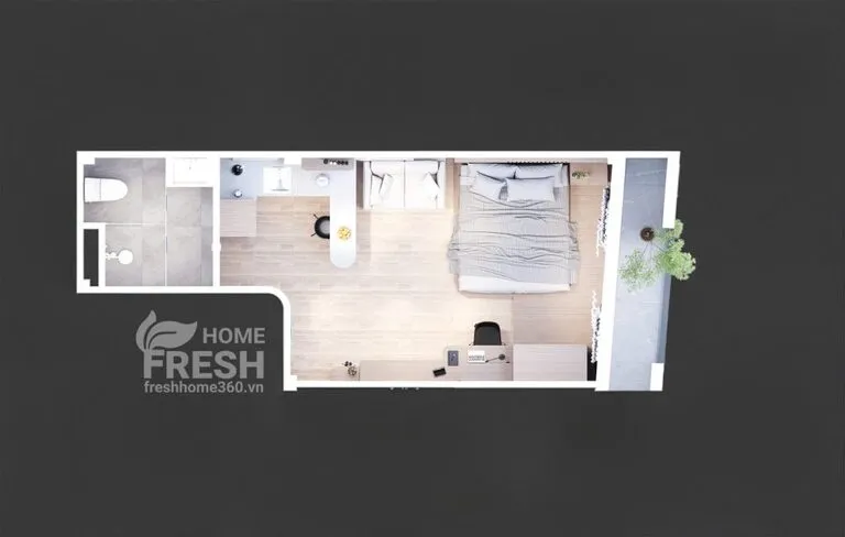 căn hộ tối giản hiện đại phong cách minimalism