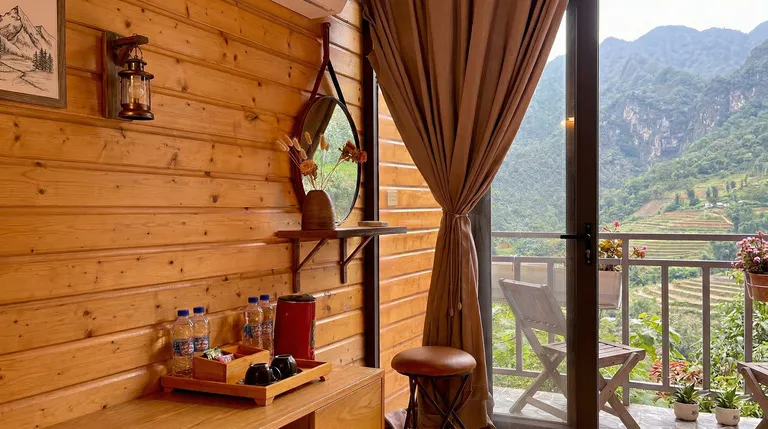 bungalow hòa hợp với thiên nhiên