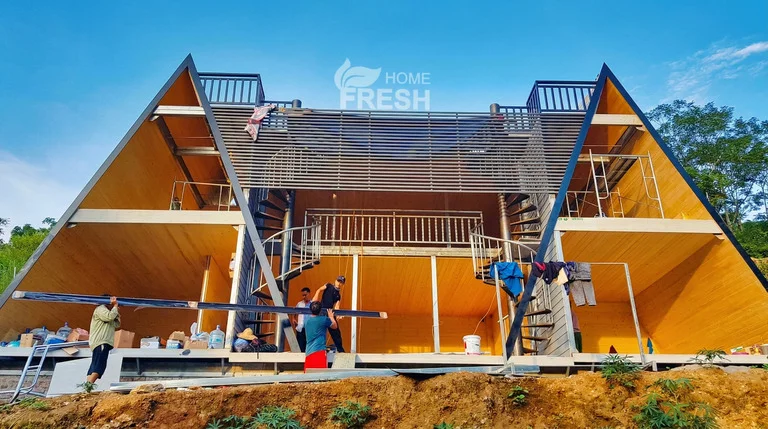 Thi công nhà lắp ghép trọn gói